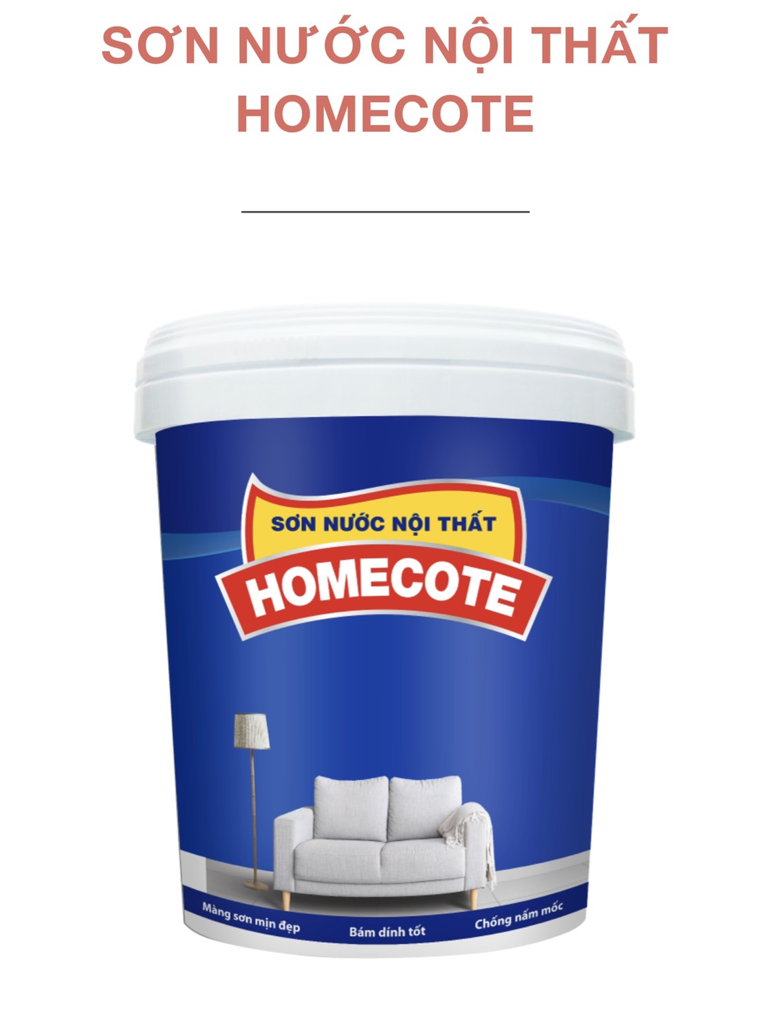 Sơn nước nội thất Homecote